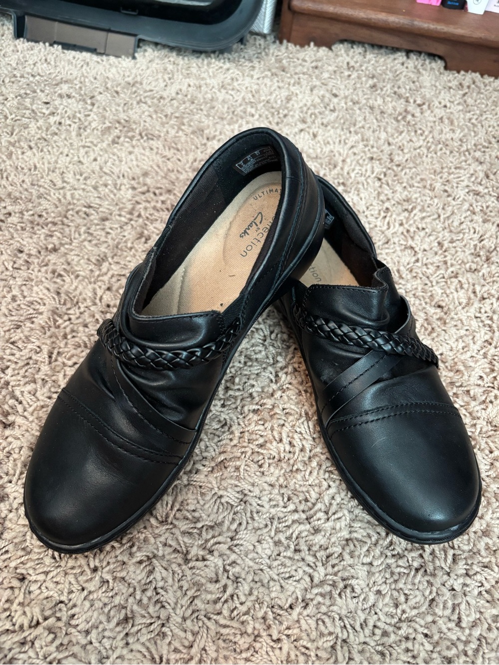 Collection B Black Braided Slip-On Loafer
